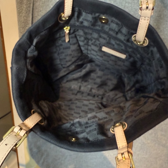 MK bag,Black thick material, leather straps. - Picture 3 of 11